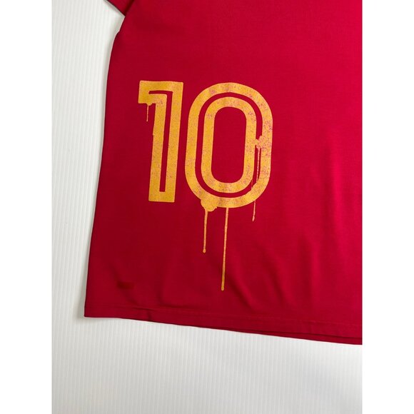 Vintage Nike R10 Ronaldinho Barcelona Football Tee XL - Picture 5 of 6